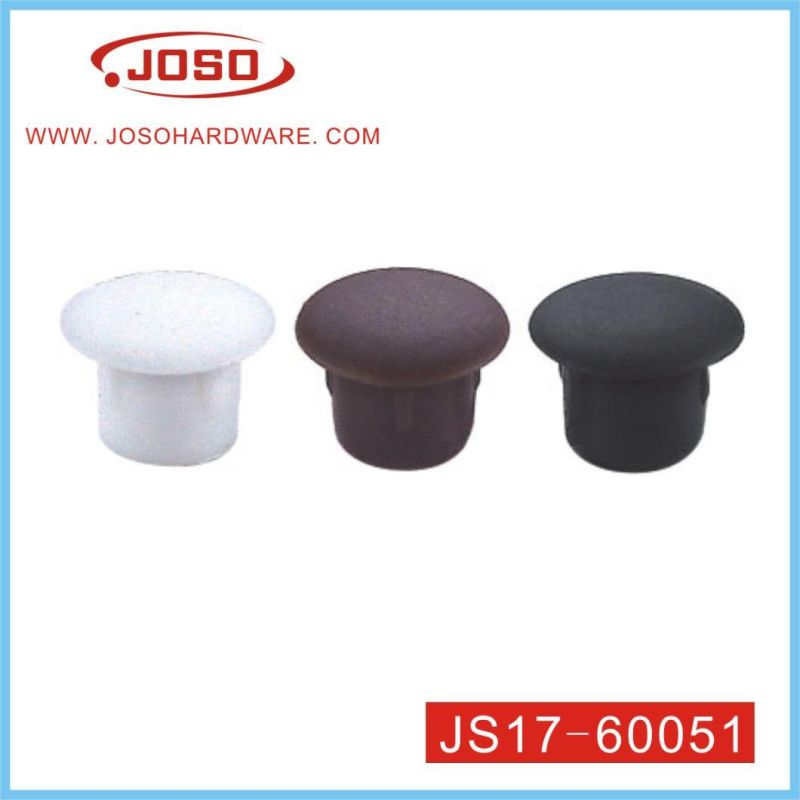 White Plastic Mushroom Bolt Cap of Furniture Hardware for Sofa Leg