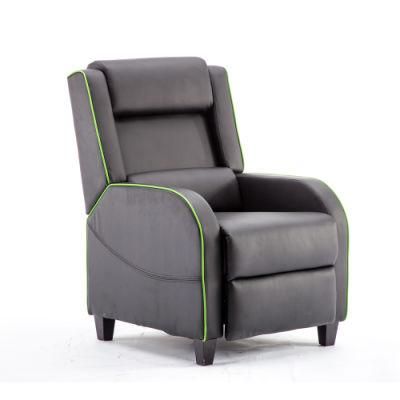 (KEVIN) Gaming Recliner Chair Single Living Room Sofa Recliner PU Leather Recliner Seat Home Theater Seating