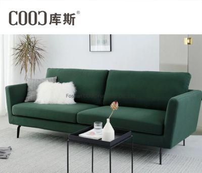 Living Room Furniture Minimalist Fabric Modern Wood Frame Sofa