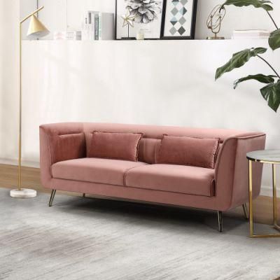 Nova Luxury Fabric Quilted Velvet 3-Seater Sofa for Living Room Home Furniture
