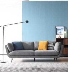 Dark Grey Sofa Bed Lounge Set Futon 3 Seater Couch with Metal Leg