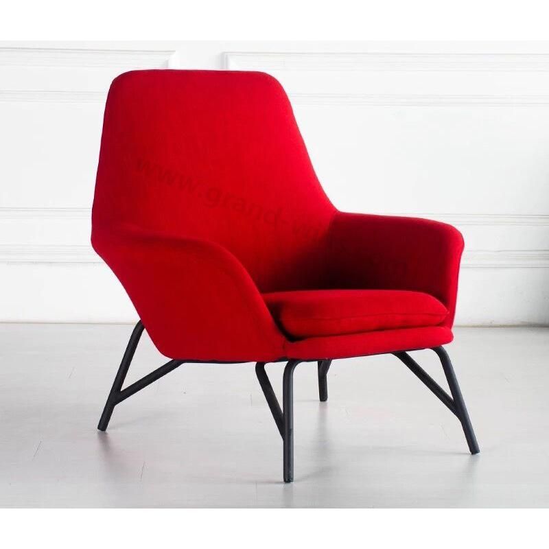 Foshan Factory Stylish Fabric Velvet Leisure Living Room Accent Chair
