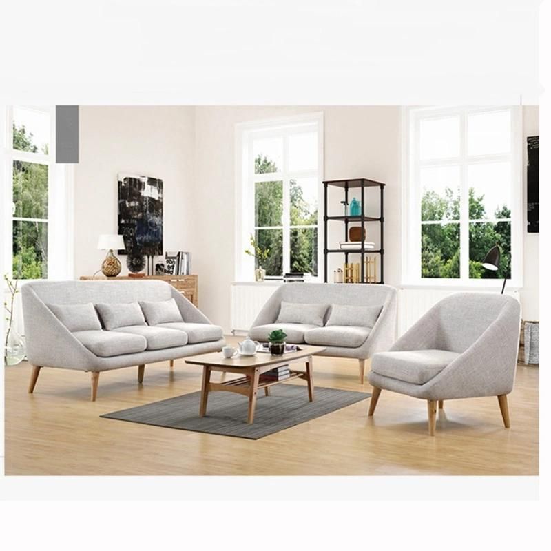 Modern Living Room Furniture Small Fabric Sofa Set 3 2 1 Seater Sectional Sofa