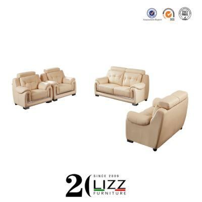 Mass Production Office Modern Leisure Genuine Leather Sofa Furniture Set
