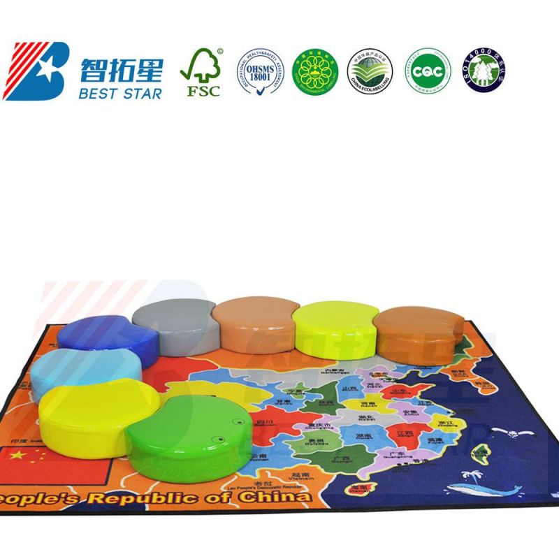 Kid′s Cartoon Sofa, Kindergarten and Preschool Playroom Sofa