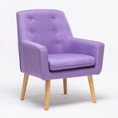 Armrest Backrest Accent Recliner Leisure Chair Comfortable Sofa Purple