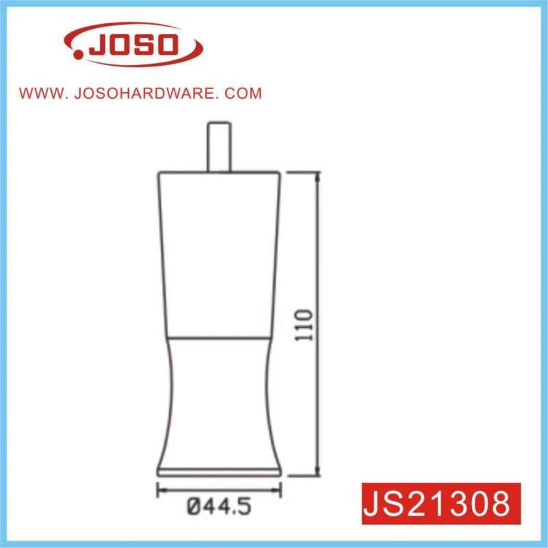 D44.5mm H110mm Aluminum Furniture Parts Metal Leg for Sofa
