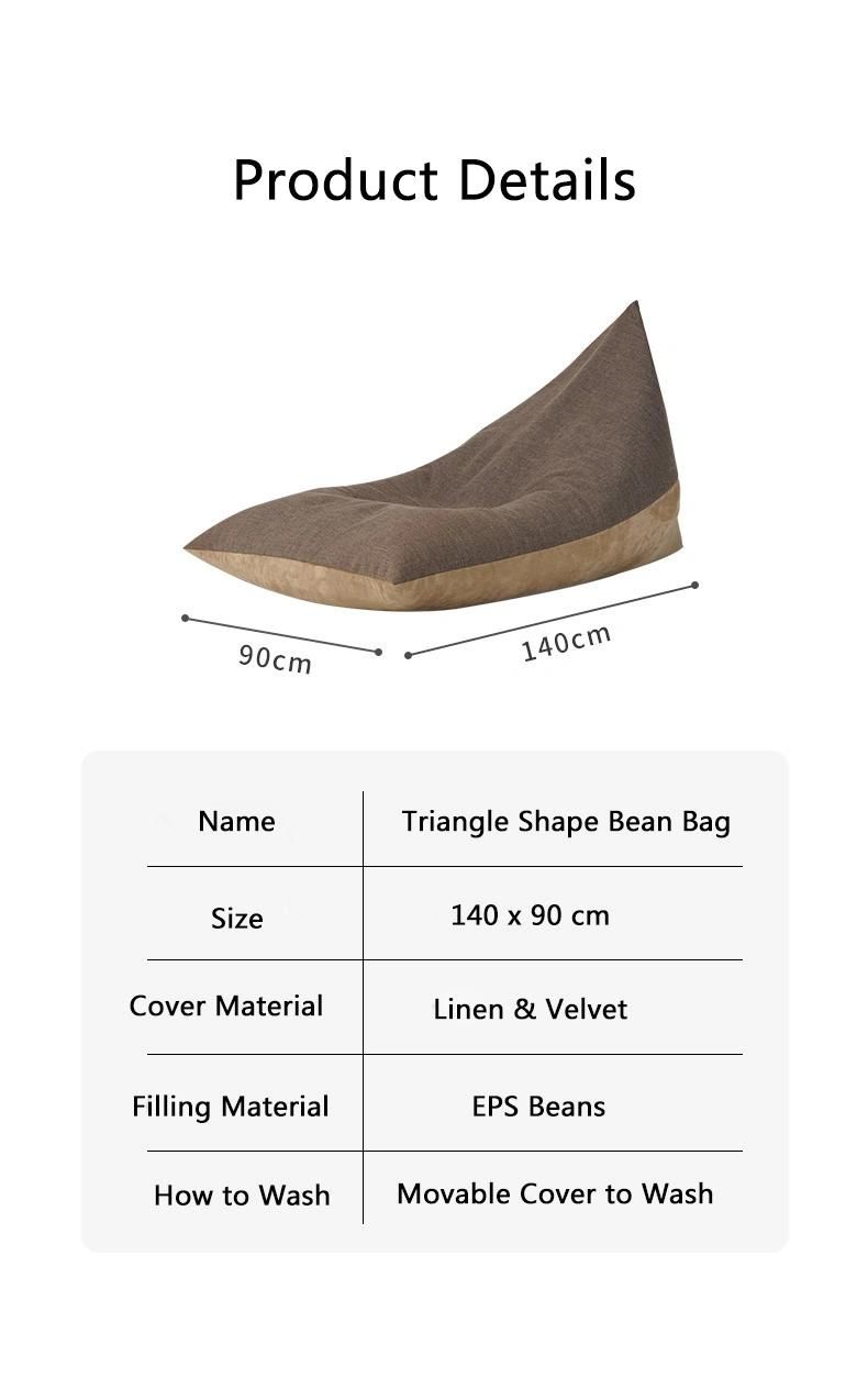 Luckysac Giant Warm Healthy Bean Bag Sofa Relax Bin Bag Sofa Chair Beanbag Couch Living Room Bedroom Comfortable Bean Bag Sofa