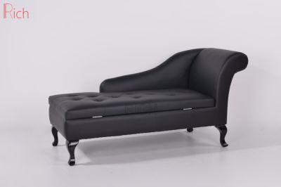 Elegant Royal Leather Chaise Lounge Retro Queen Sofa