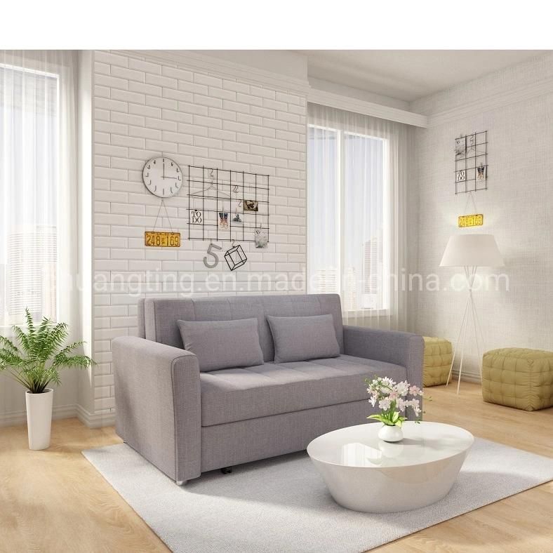 Hotel Fabric Sofa Cum Bed Pull out Couch with Storage
