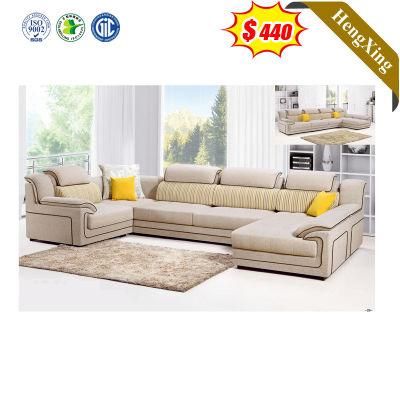 Classical European Modern Home Furniture L Shape Chaise Lounge Sofa Set Fabric Living Room Sofa