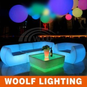 LED Plastic Single Sofa for Outdoor Party