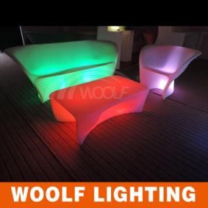 LED Sofa RGB LED Plastic Sofa Light up LED Sofa