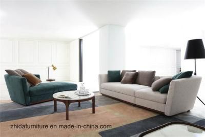New Solid Wood Fabric Sofa for Home Living Room