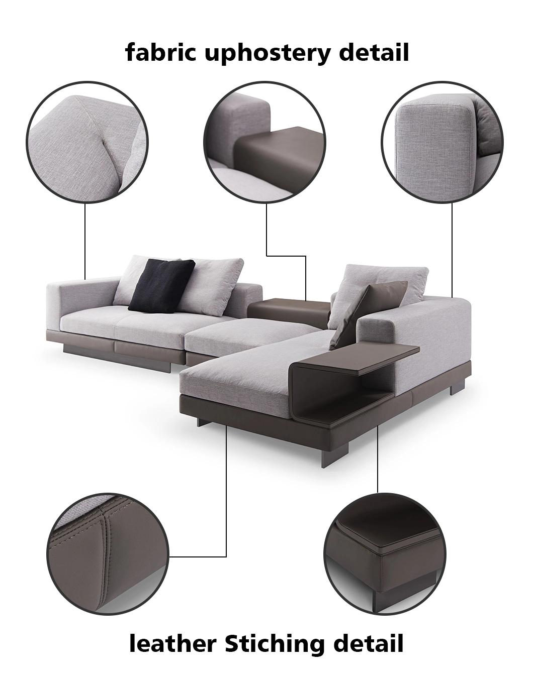 Modern Design Living Room Sectional Fabric Sofa