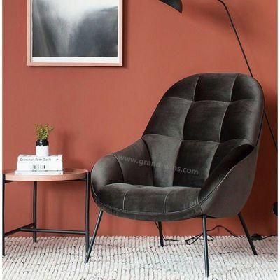 Nordic Single Sofa Chair Hotel Club Fabric Lounge Chair
