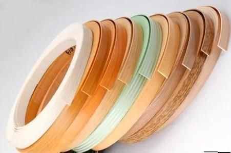 0.45mm 1mm 2mm Wood Grain PVC Vinyl Edge Banding