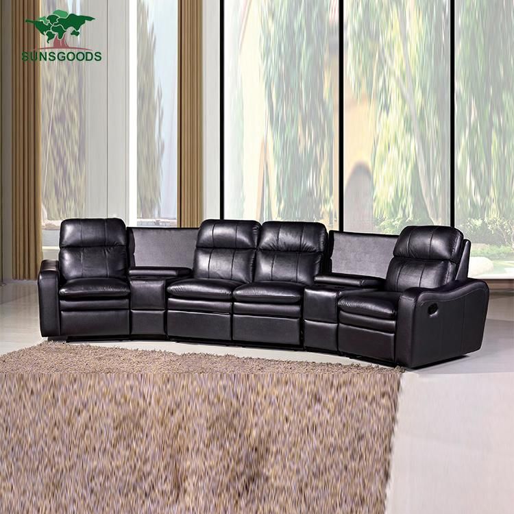 Best Selling Chairs Cinema Modern Designs 4 Seating Sofa Furniture