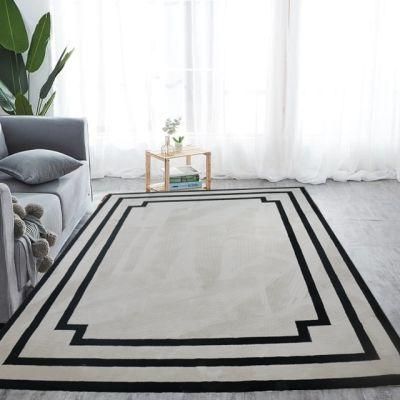 Black and White Rugs Under Sofa Rug Floor Carpet