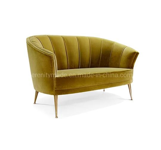 European Style Living Room Furniture Fabric Sofa Velvet Sofa