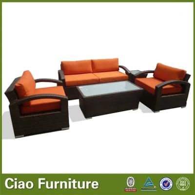 F- Living Room Furniture Wicker Garden Sofa (CF4318)