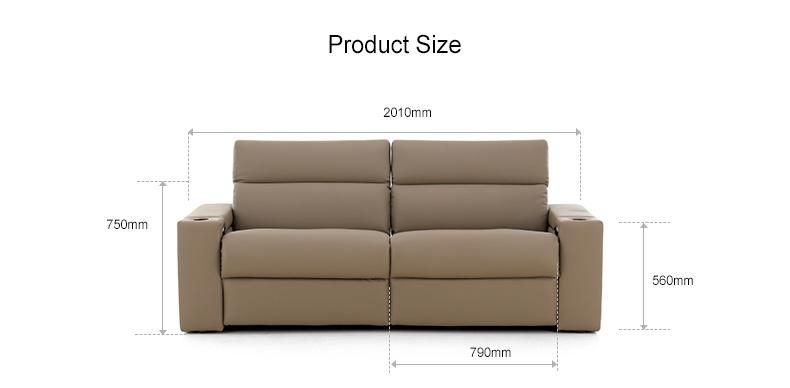 Factory Price Sponge with Armrest Couch Furniture Leather Sofa