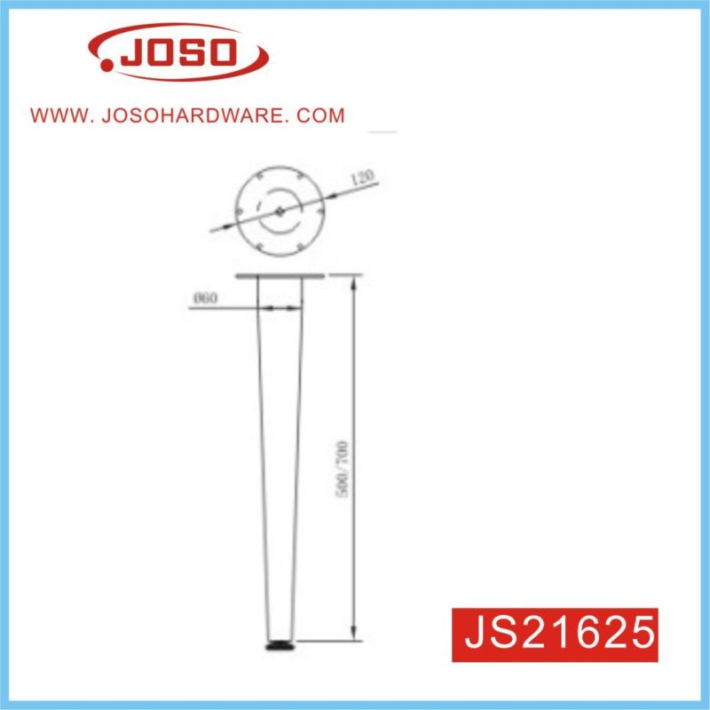 Factory Supply 700mm Height Metal Furniture Leg for Table