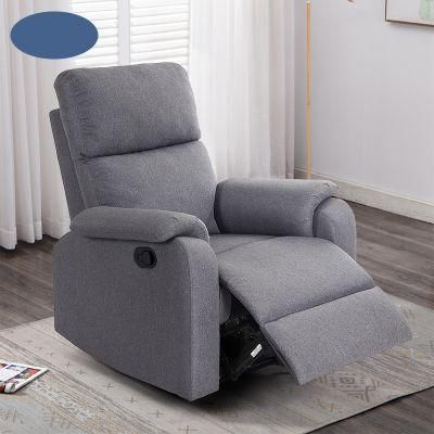 High Back Soft Office Sofa Home Furniture Manual Recliner Sofa Living Room Leisure Fabric Sofa