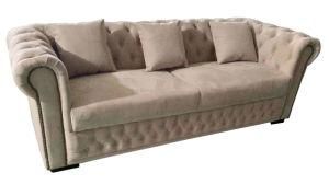 Hot Sell Model Chesterfield Fabric Loveseat Sectional Sofa (L10)
