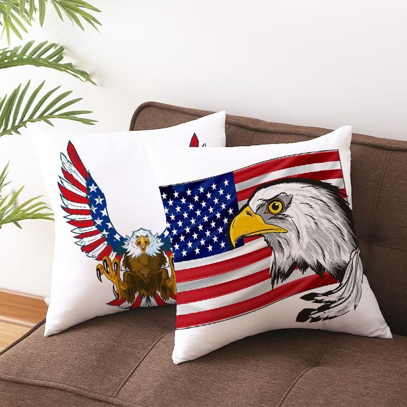 Holiday Decoration Independence Day Eagle Series 4 Sofa Cushion Cover; Back Cushioncover;