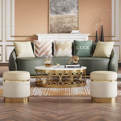 Commercial Furniture Modern Offwhite Fabric Couch Dubai Leisure Velvet Sofa Set for Living Room Home