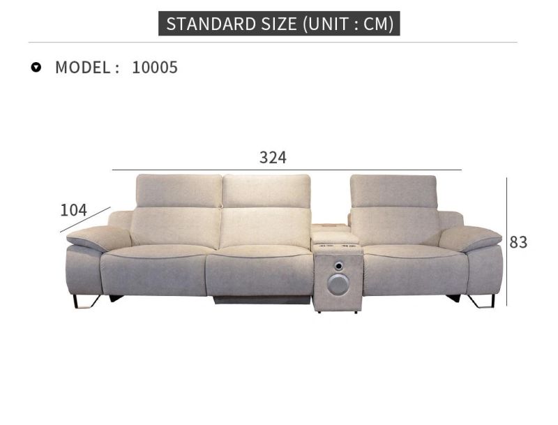 European Nordic Modern Simple Design Living Room Functional Fabric Sofa Furniture Set