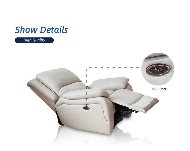 New Luxury Reclining Cinema Sofa Leather Couch Set Recliner Chair Living Room for Sale