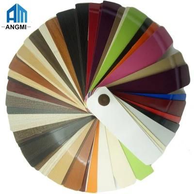 Furniture Accessories Wood Grain Color High Glossy PVC Edge Banding Tape for Cabinet