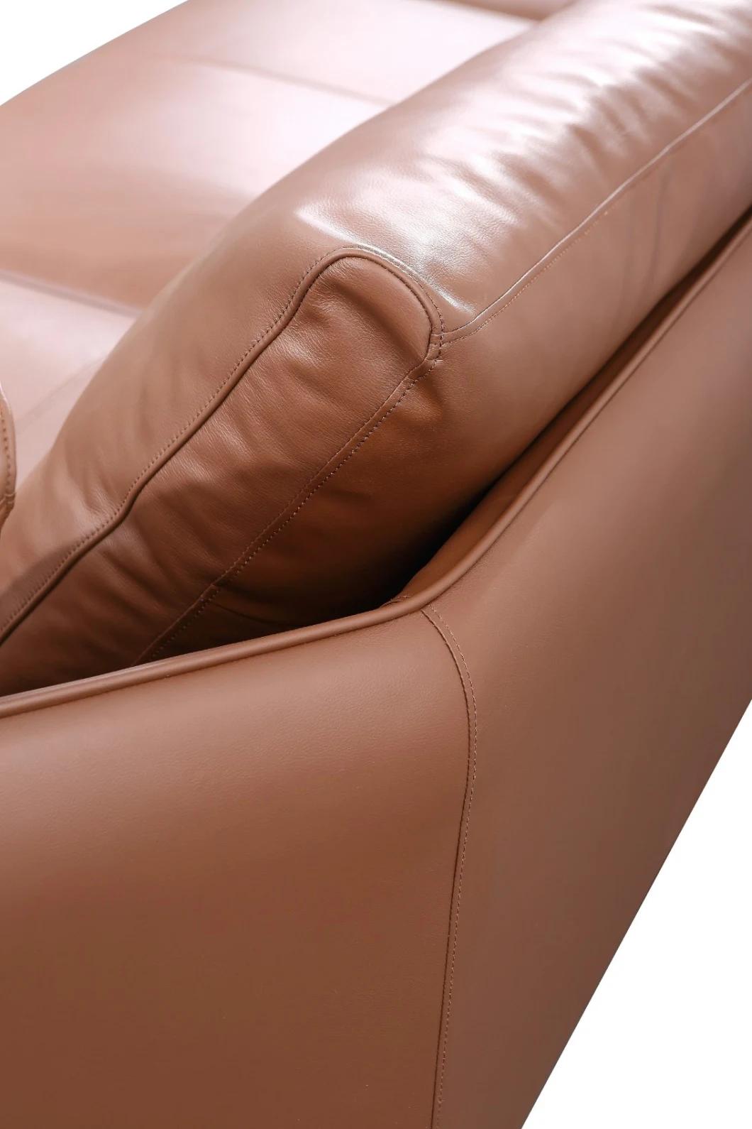 New Modern Sectional Leather Sofa Set L Shape Sofa Set Living Room Furniture GS9020