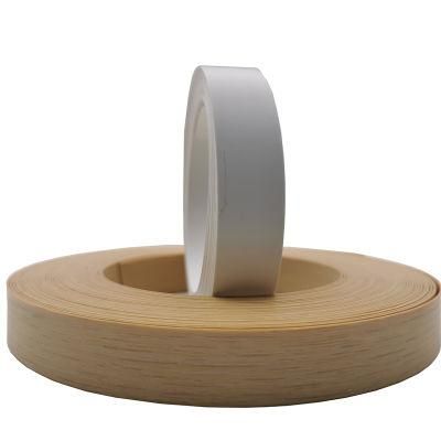 Hot Sale White/ Wooden Grian MDF Edge Strips/PVC Edge Banding / Plastic Shelf Edge Banding Tape / Bunnings Furniture Tape