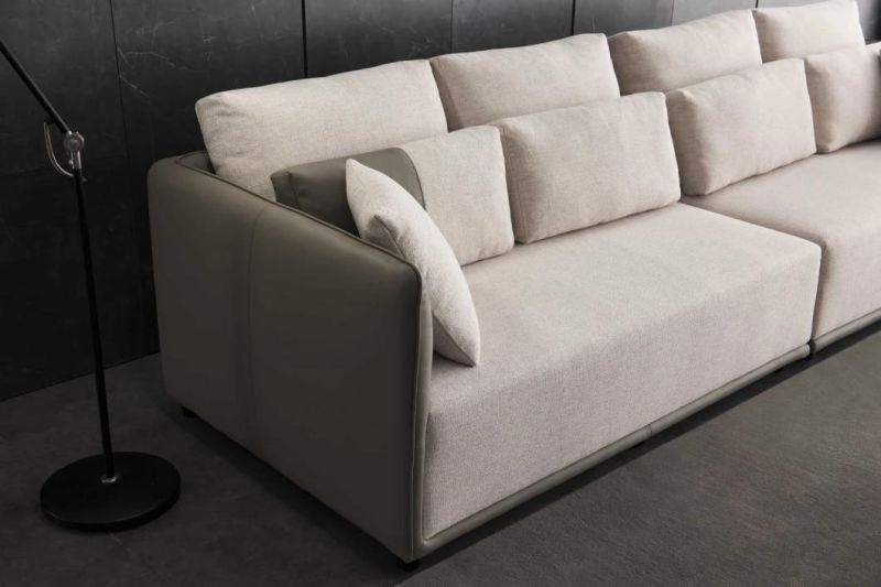 Modern Italy Sofa Livingroom Furniture Sectional Sofa Corner Sofa Leather Sofa for Home GS9032