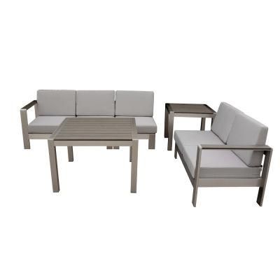 Metal Modern Leisure Home Hotel Patio Chair and Table Polywood Aluminum Sofa Set Designs Outdoor Garden Furniture