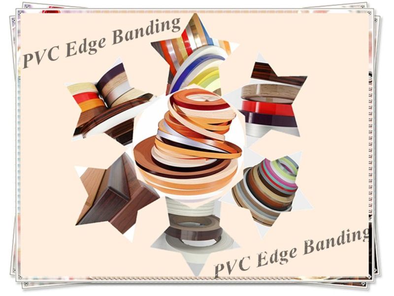 Wood Grain Color PVC Edgebanding Used for Decoration Furniture