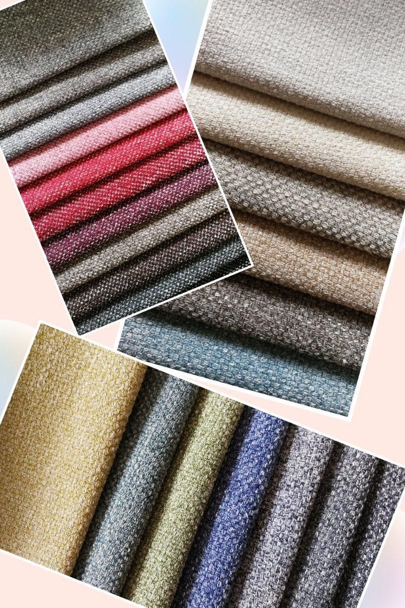 100%Polyester Linen Looking New Sofa Fabric (R069)