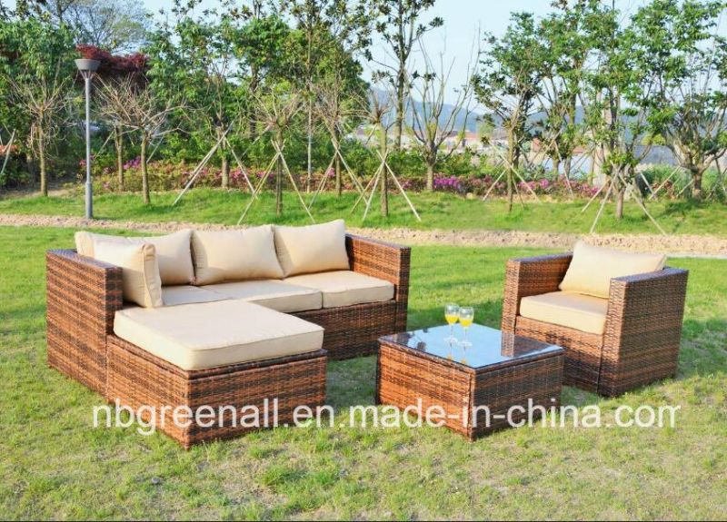 5PCS Hot Modern Patio Rattan Home Corner Sofa Wicker Outdoor Garden Sets Furniture