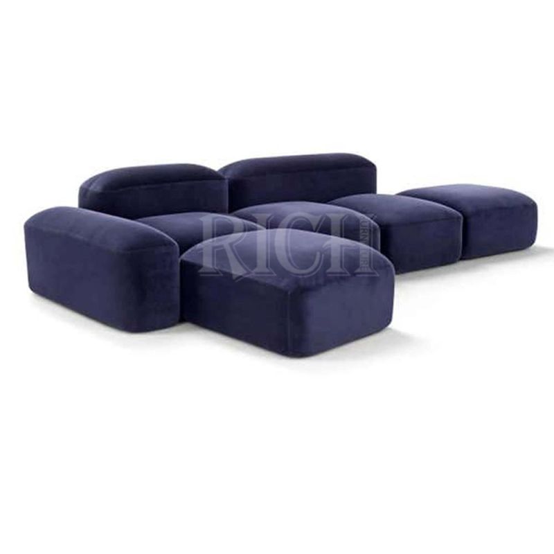 Living Room 3 Seat Lounge Couch Italian Sofa Genuine Leather Minimalist Sofa