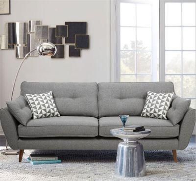 Chesterfield Modern Design Leathaire Wood Frame Living Room Sofa with Latex Seat