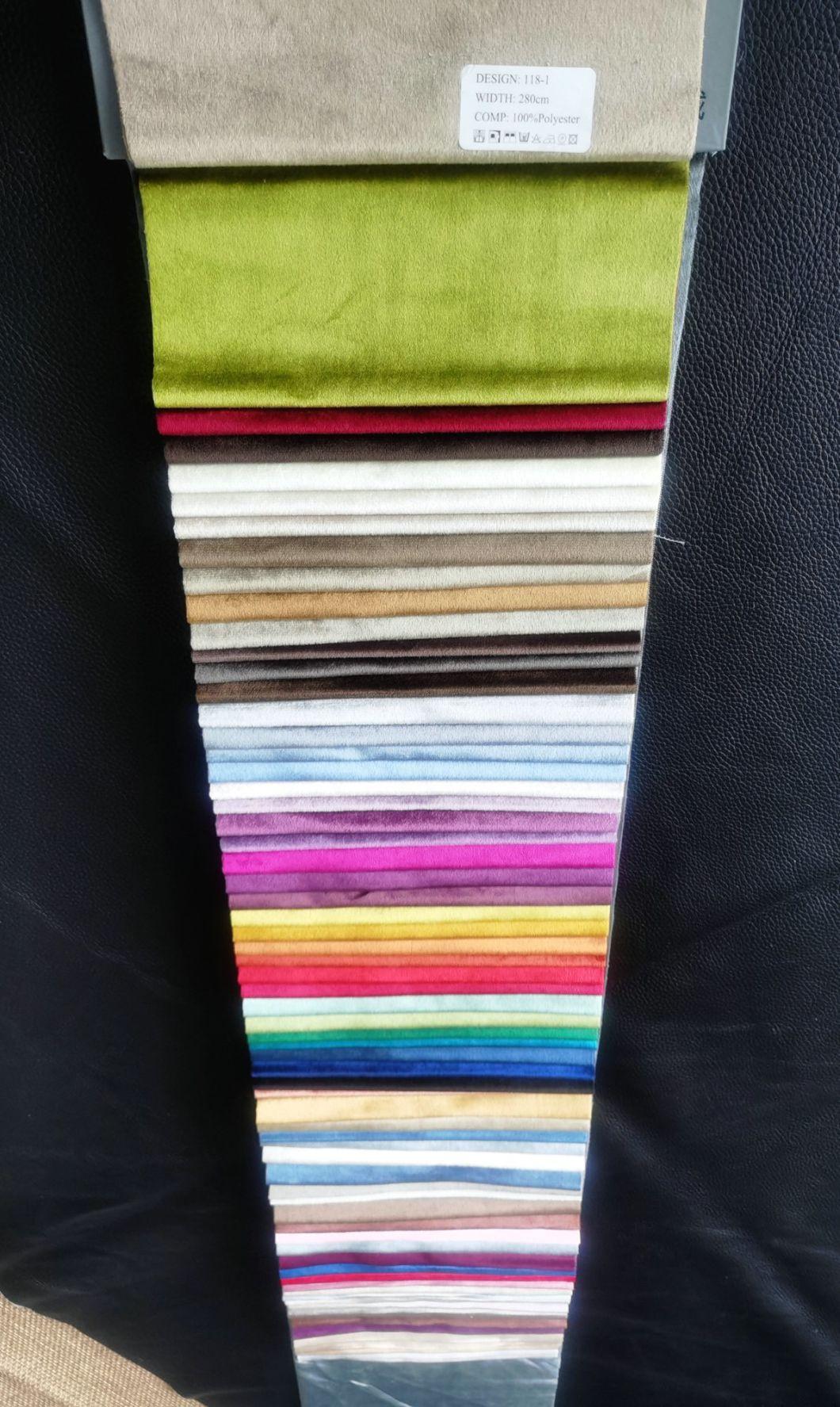 Home Textile Italy Velvet and Holland Velvet Sofa or Curtain Fabric
