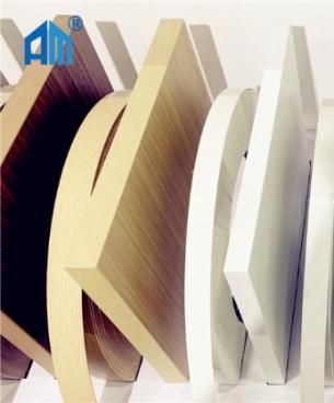 New Material Customized Wood Grain/Solid Color 0.8mm 1mm 2mm 3mm PVC Edge Banding