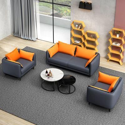 Nordic Office Sofa Microfiber Leather Simple Modern Reception Office Sofas for Leisure Reception