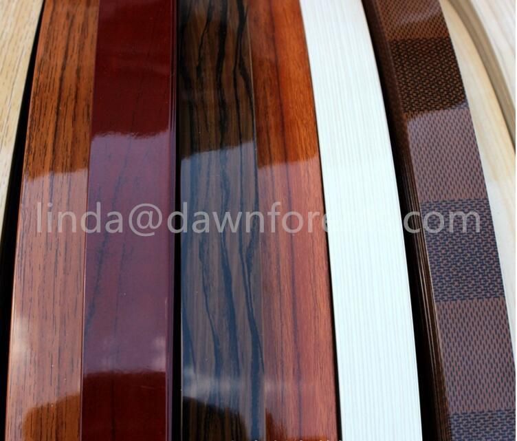 High Proportion 1.0mm High Glossy Solid/Wood Grain Color PVC Edge Banding