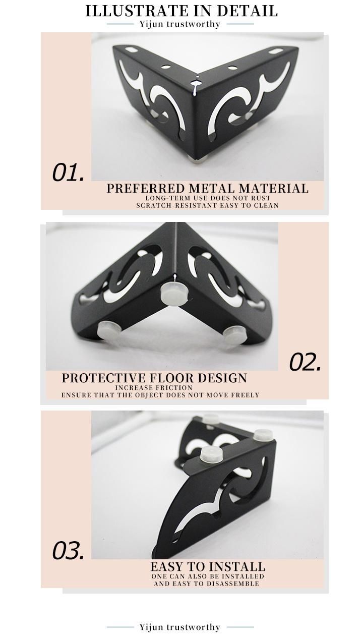 Black Plated Metal Furniture Sofa Legs for Furniture