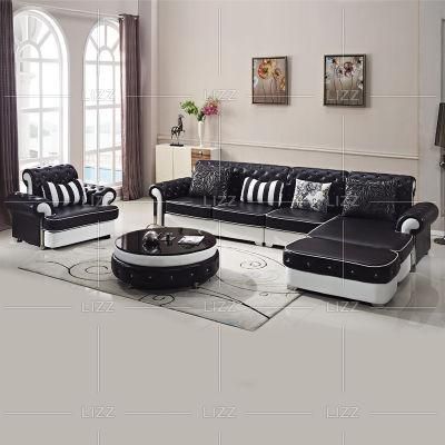 Living Room Home Modern Furniture Sectional Genuine Leather Sofa