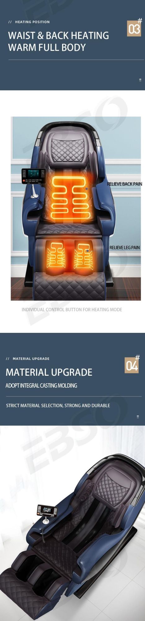 Balance Wellness Zero Gravity Electric Massage Sofa